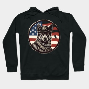 Norwegian Elkhound 4th of July Hoodie